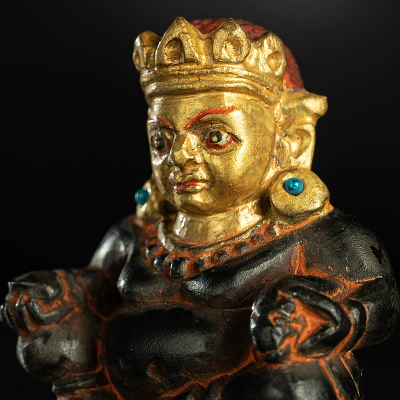 チベット▪黒財神仏像