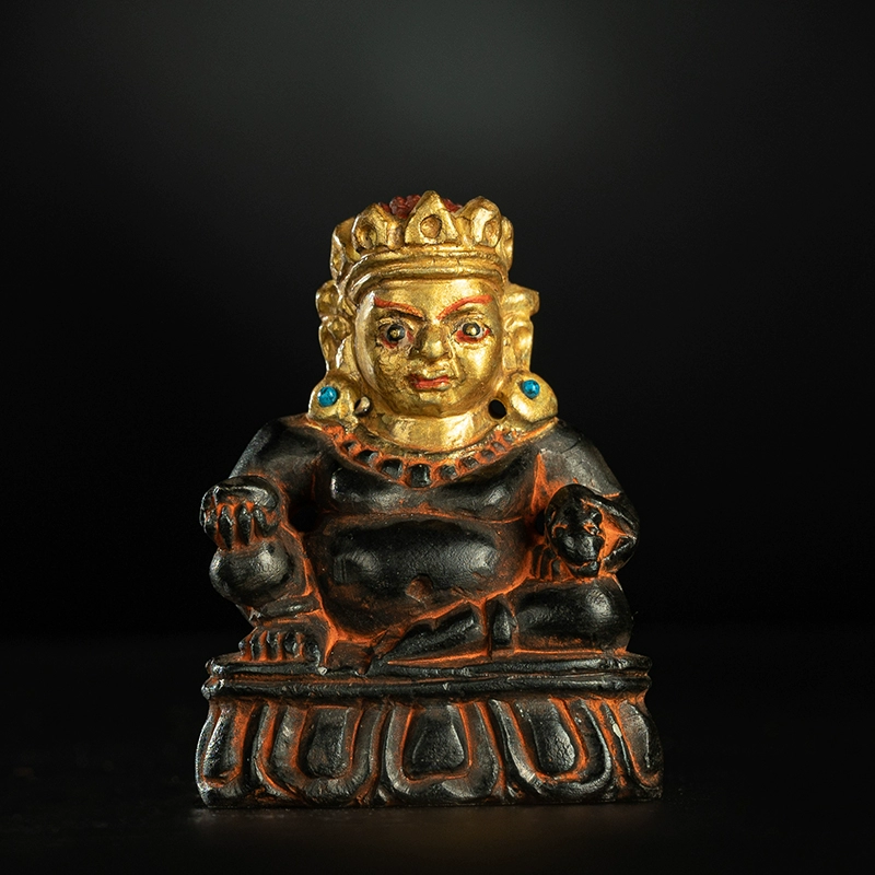 チベット▪黒財神仏像